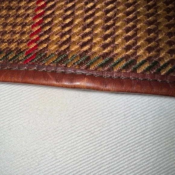 Vintage Lauren by Ralph Lauren Brown Plaid Tote Bag - Picture 16 of 16